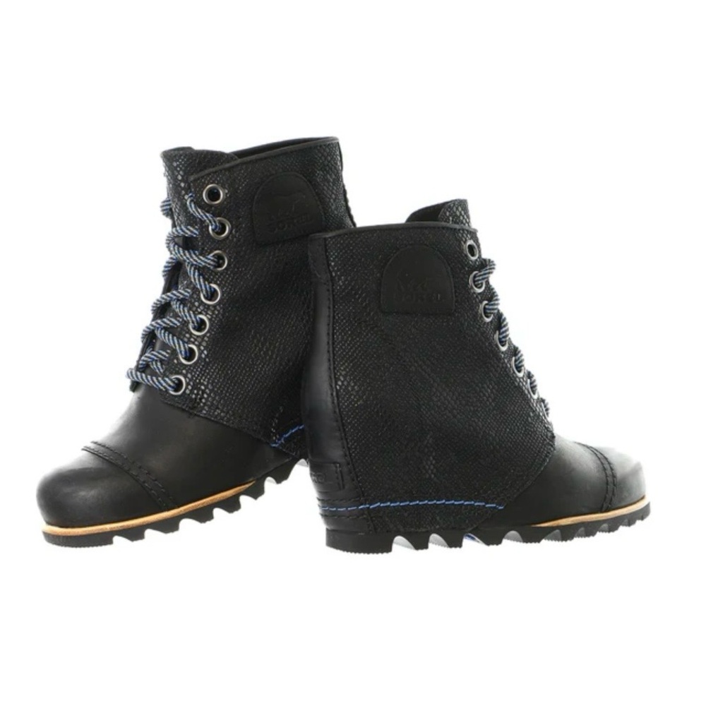 Sorel Lexi Wedge Sz9 Black Wedge Ankle Boots - Picture 2 of 7